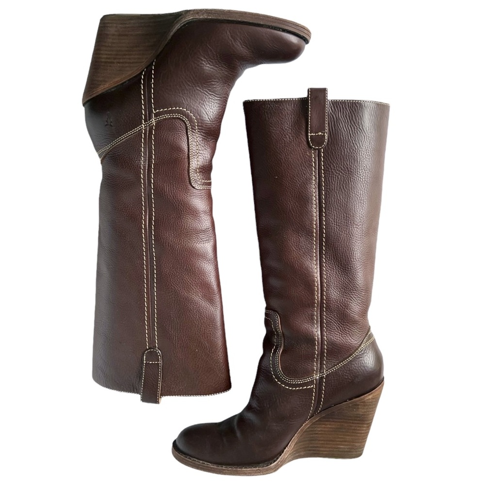 Frye Caroline Campus Wedge Boot | 8 - image 3